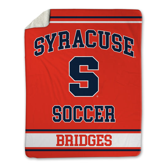 Syracuse - NCAA Women's Soccer : Bree Bridges - Blanket-0