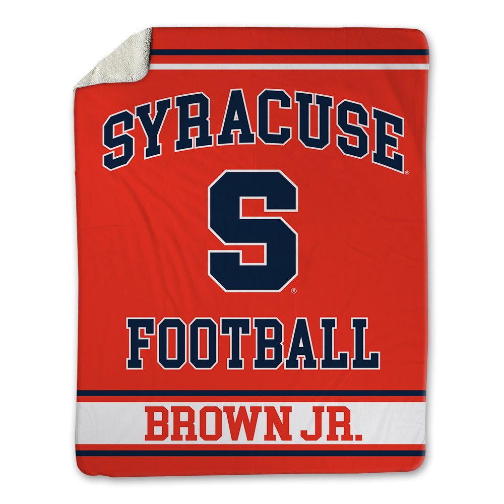 Syracuse - NCAA Football : Fran Brown Jr. - Blanket-0