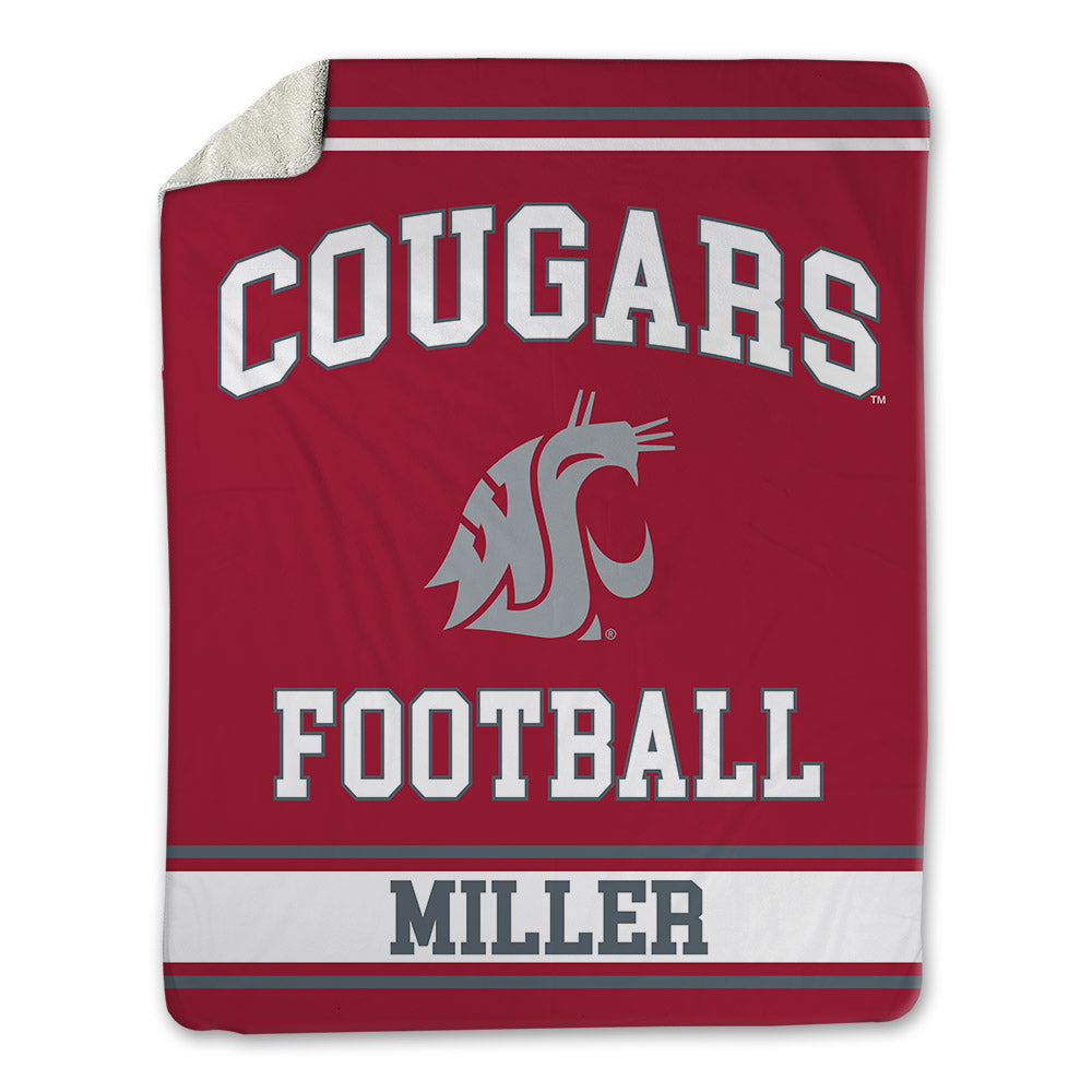 WSU - NCAA Football : Balaam Miller - Blanket-0