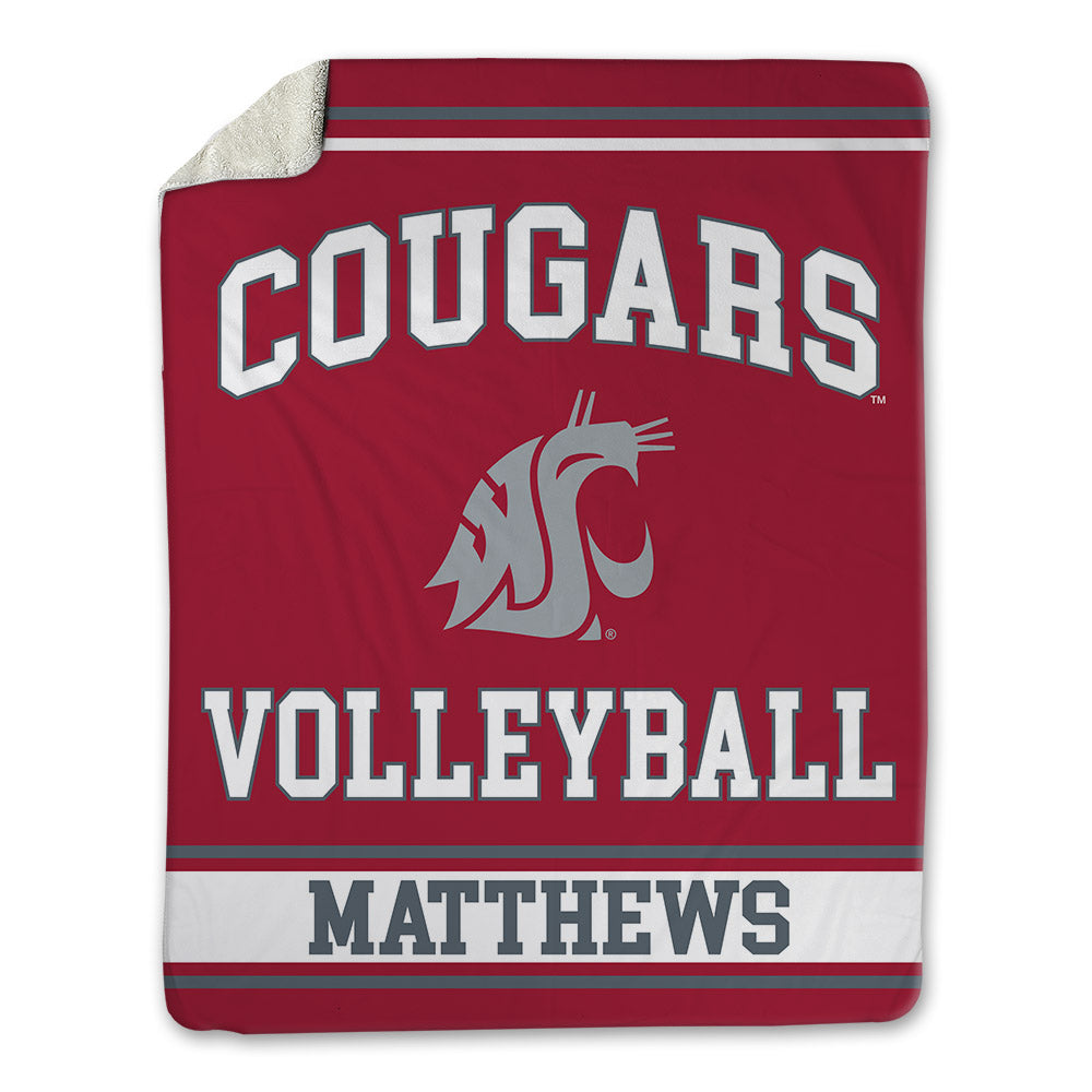 WSU - NCAA Women's Volleyball : Emerson Matthews - Blanket-0