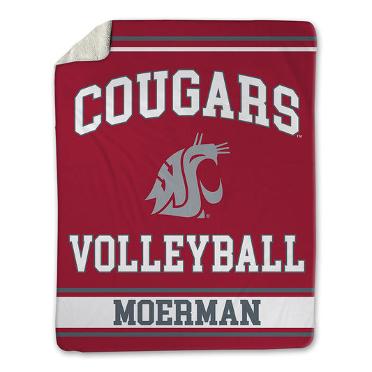 WSU - NCAA Women's Volleyball : Kryssa Moerman - Blanket-0
