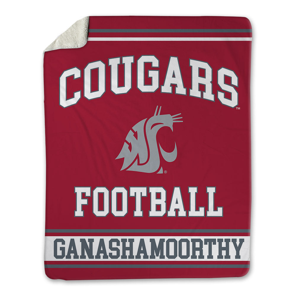 WSU - NCAA Football : Branden Ganashamoorthy - Blanket-0