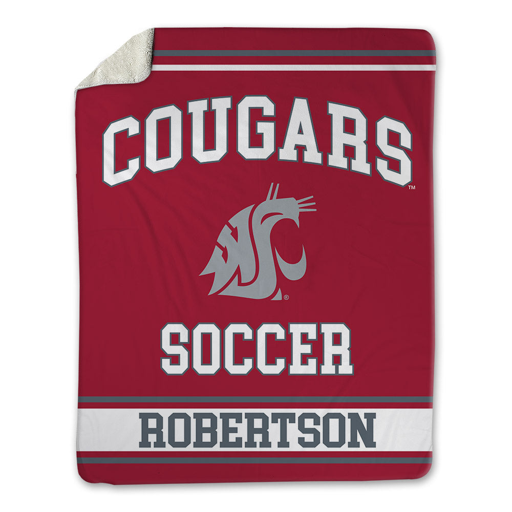 WSU - NCAA Women's Soccer : Lydia Robertson - Blanket-0