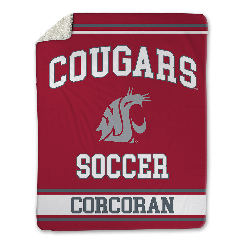 WSU - NCAA Women's Soccer : Delanie Corcoran - Blanket-0