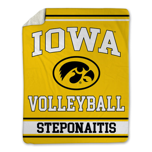 Iowa - NCAA Women's Volleyball : Hallie Steponaitis - Blanket-0