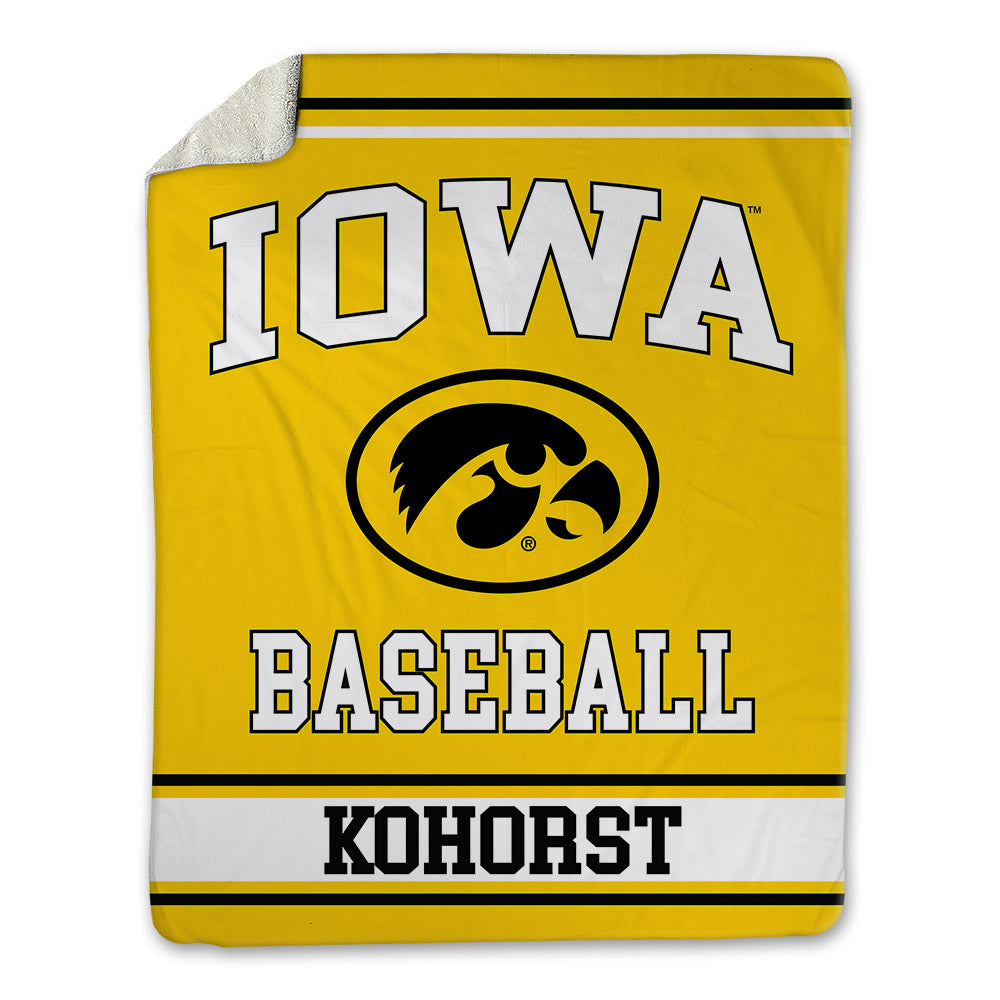 Iowa - NCAA Baseball : John Henry Kohorst - Blanket-0