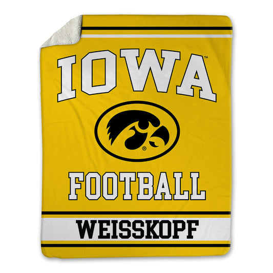 Iowa - NCAA Football : Derek Weisskopf - Blanket-0