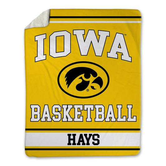 Iowa - NCAA Women's Basketball : Layla Hays - Blanket-0