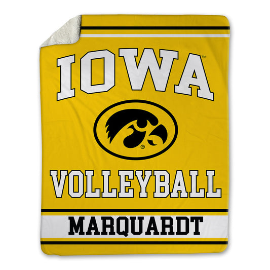 Iowa - NCAA Women's Volleyball : Jaimie Marquardt - Blanket-0