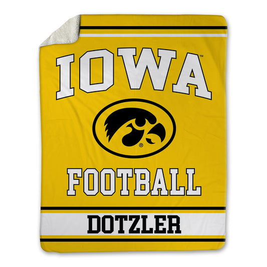Iowa - NCAA Football : Jack Dotzler - Blanket-0