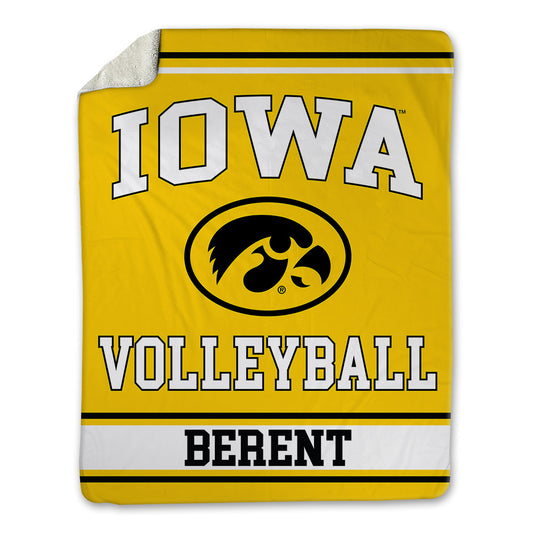 Iowa - NCAA Women's Volleyball : Allison Berent - Blanket-0