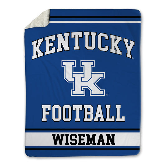Kentucky - NCAA Football : Dominic Wiseman - Blanket-0