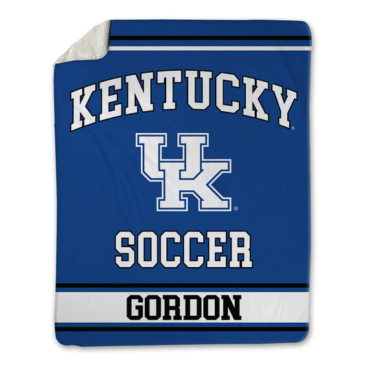 Kentucky - NCAA Men's Soccer : Joshua Gordon - Blanket-0