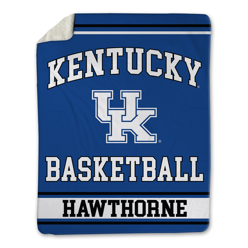 Kentucky - NCAA Men's Basketball : Zyon Hawthorne - Blanket-0