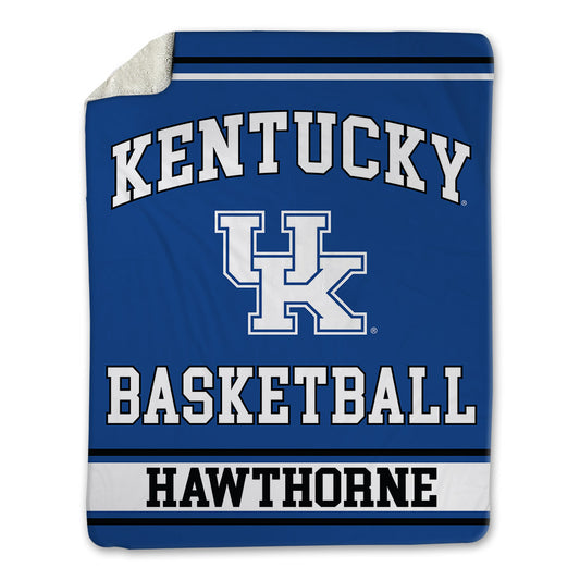 Kentucky - NCAA Men's Basketball : Zyon Hawthorne - Blanket-0