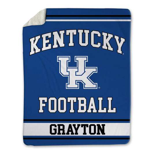 Kentucky - NCAA Football : Grant Grayton - Blanket-0