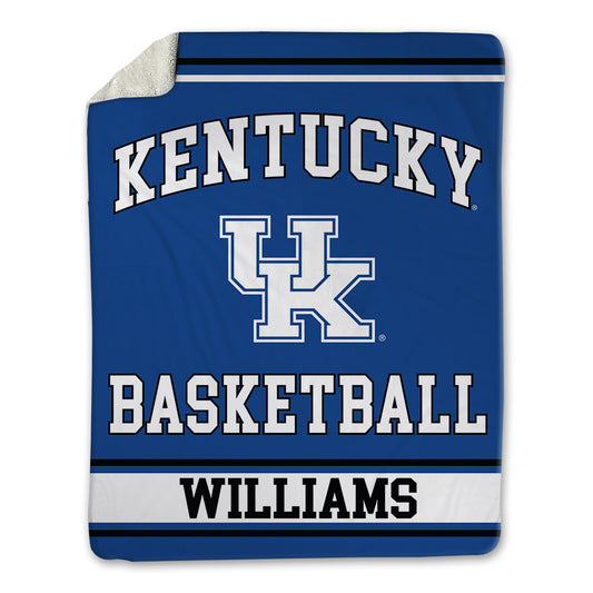 Kentucky - NCAA Men's Basketball : Kameron Williams - Blanket-0