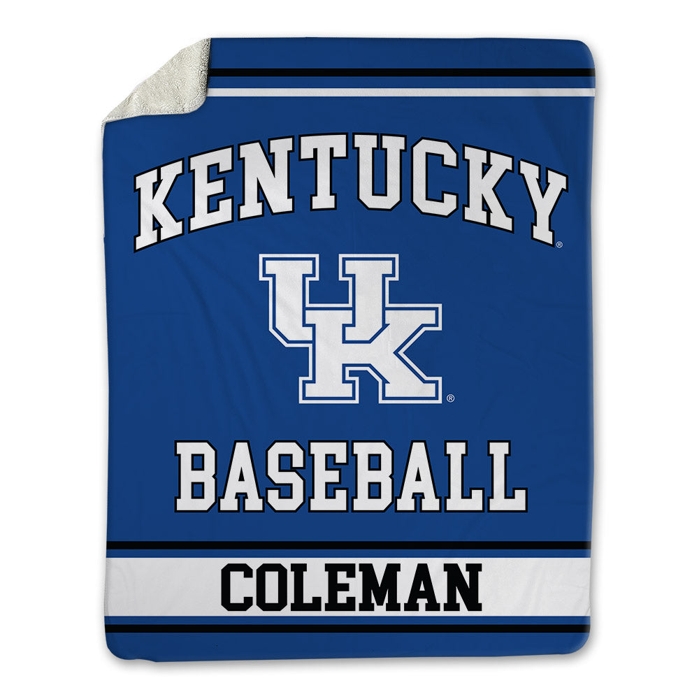 Kentucky - NCAA Baseball : Will Coleman - Blanket-0