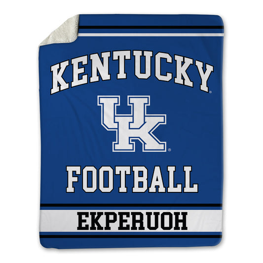 Kentucky - NCAA Football : Jason Ekperuoh - Blanket-0