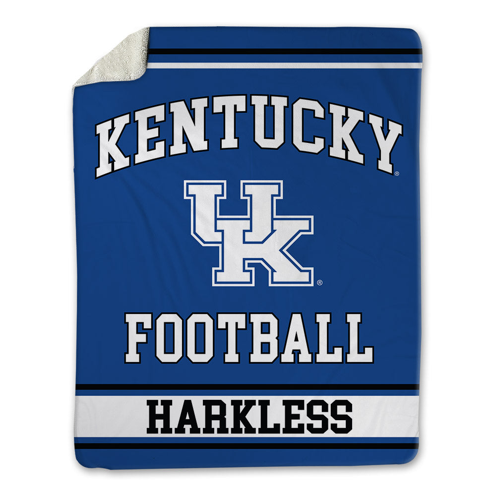 Kentucky - NCAA Football : Jamarrion Harkless - Blanket-0