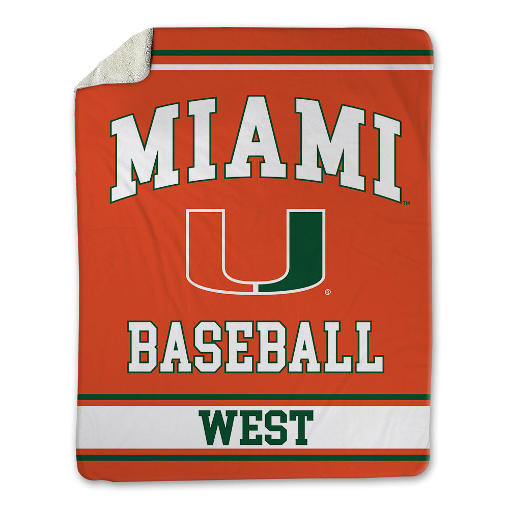 Miami - NCAA Baseball : Brylan West - Blanket-0