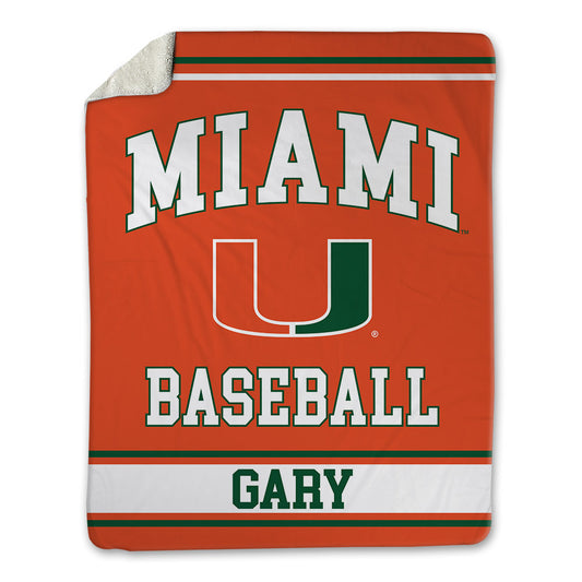 Miami - NCAA Baseball : Bennett Gary - Blanket-0