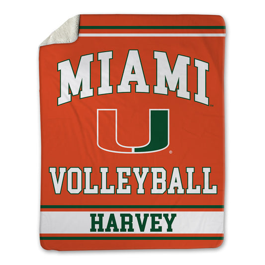 Miami - NCAA Women's Volleyball : Asia Harvey - Blanket-0