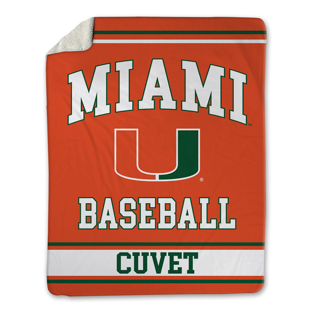 Miami - NCAA Baseball : Daniel Cuvet - Blanket-0