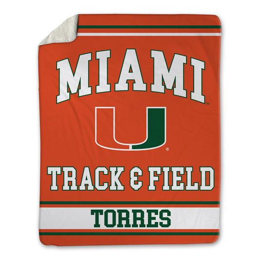 Miami - NCAA Men's Track & Field : Evan Torres - Blanket-0