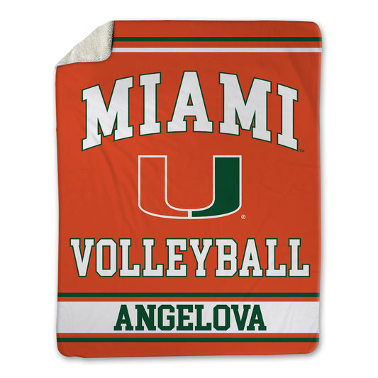 Miami - NCAA Women's Volleyball : Denitsa Angelova - Blanket-0