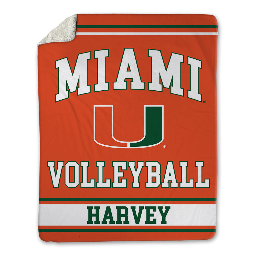 Miami - NCAA Women's Volleyball : Asia Harvey - Blanket-0