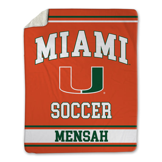 Miami - NCAA Women's Soccer : Grace Mensah - Blanket-0