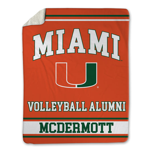 Miami - Women's Volleyball Alumni : Brooke McDermott - Blanket-0