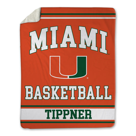 Miami - NCAA Women's Basketball : Meredith Tippner - Blanket-0