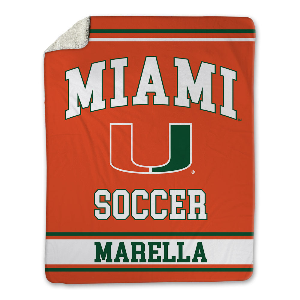 Miami - NCAA Women's Soccer : samantha marella - Blanket-0