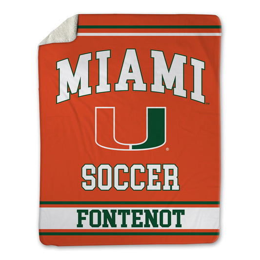 Miami - NCAA Women's Soccer : Zoie Fontenot - Blanket-0