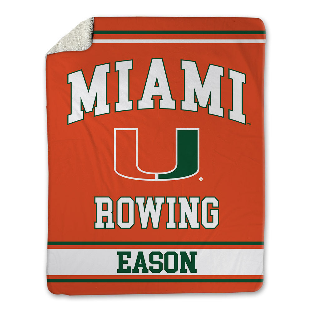 Miami - NCAA Women's Rowing : McKenzie Eason - Blanket-0