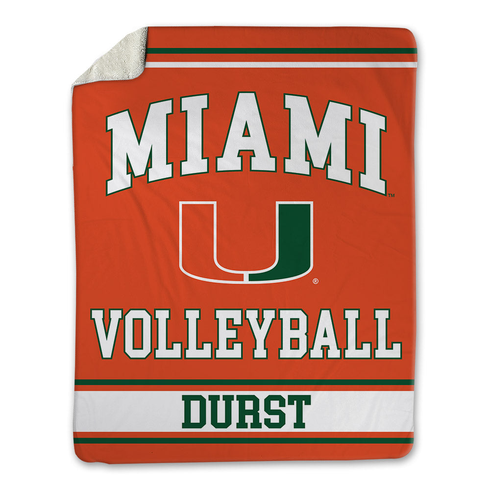 Miami - NCAA Women's Volleyball : Olivia Durst - Blanket-0