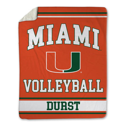 Miami - NCAA Women's Volleyball : Olivia Durst - Blanket-0
