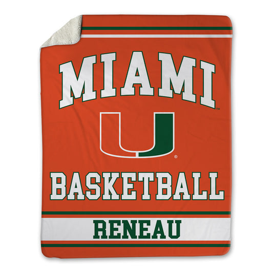 Miami - NCAA Men's Basketball : Malik Reneau - Blanket-0