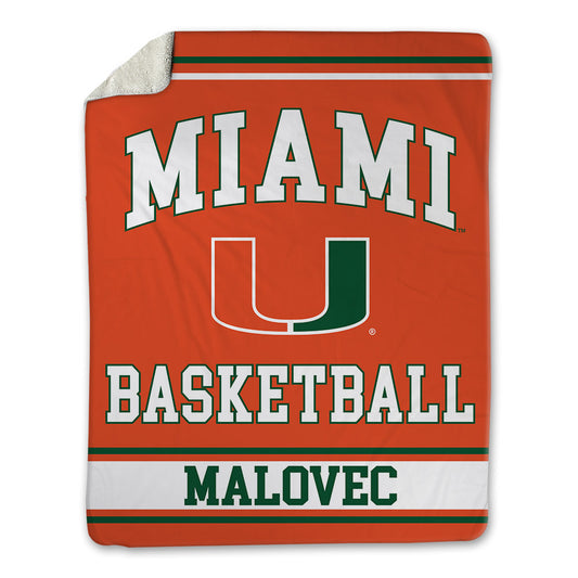Miami - NCAA Men's Basketball : Timotej Malovec - Blanket-0
