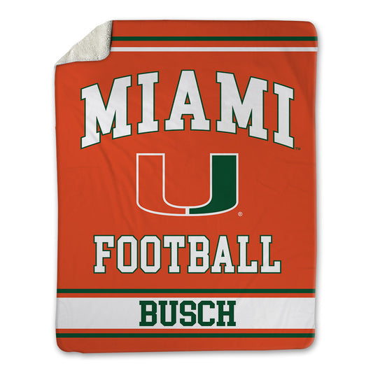 Miami - NCAA Football : Karsten Busch - Blanket-0