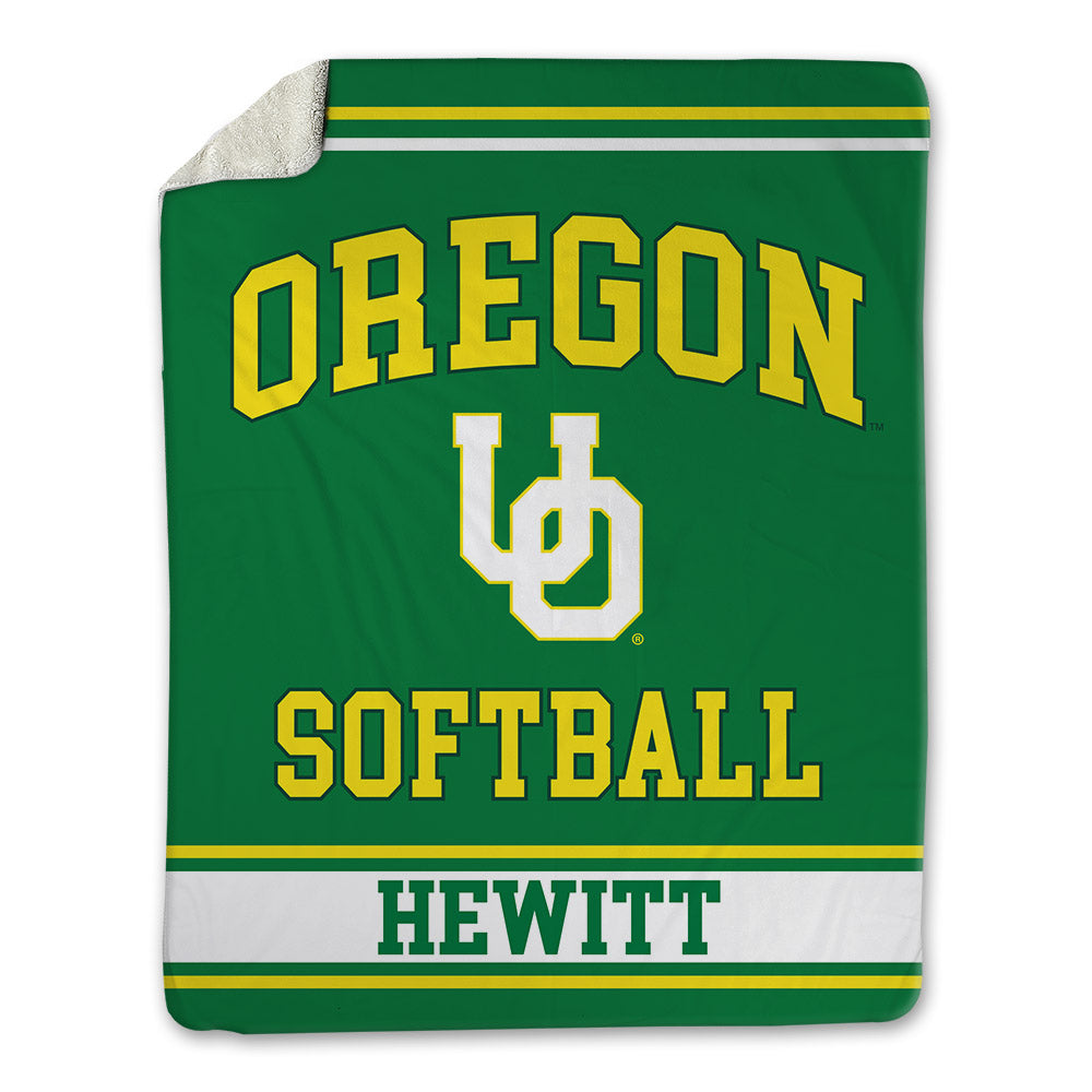 Oregon - NCAA Softball : Remmington Hewitt - Blanket-0