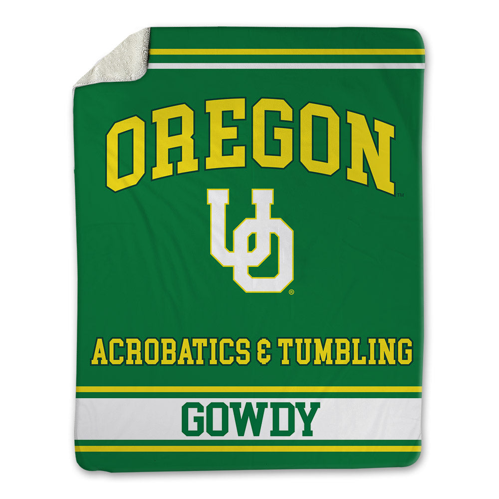 Oregon - NCAA Acrobatics & Tumbling : Ava Gowdy - Blanket-0