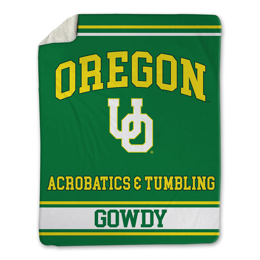 Oregon - NCAA Acrobatics & Tumbling : Ava Gowdy - Blanket-0