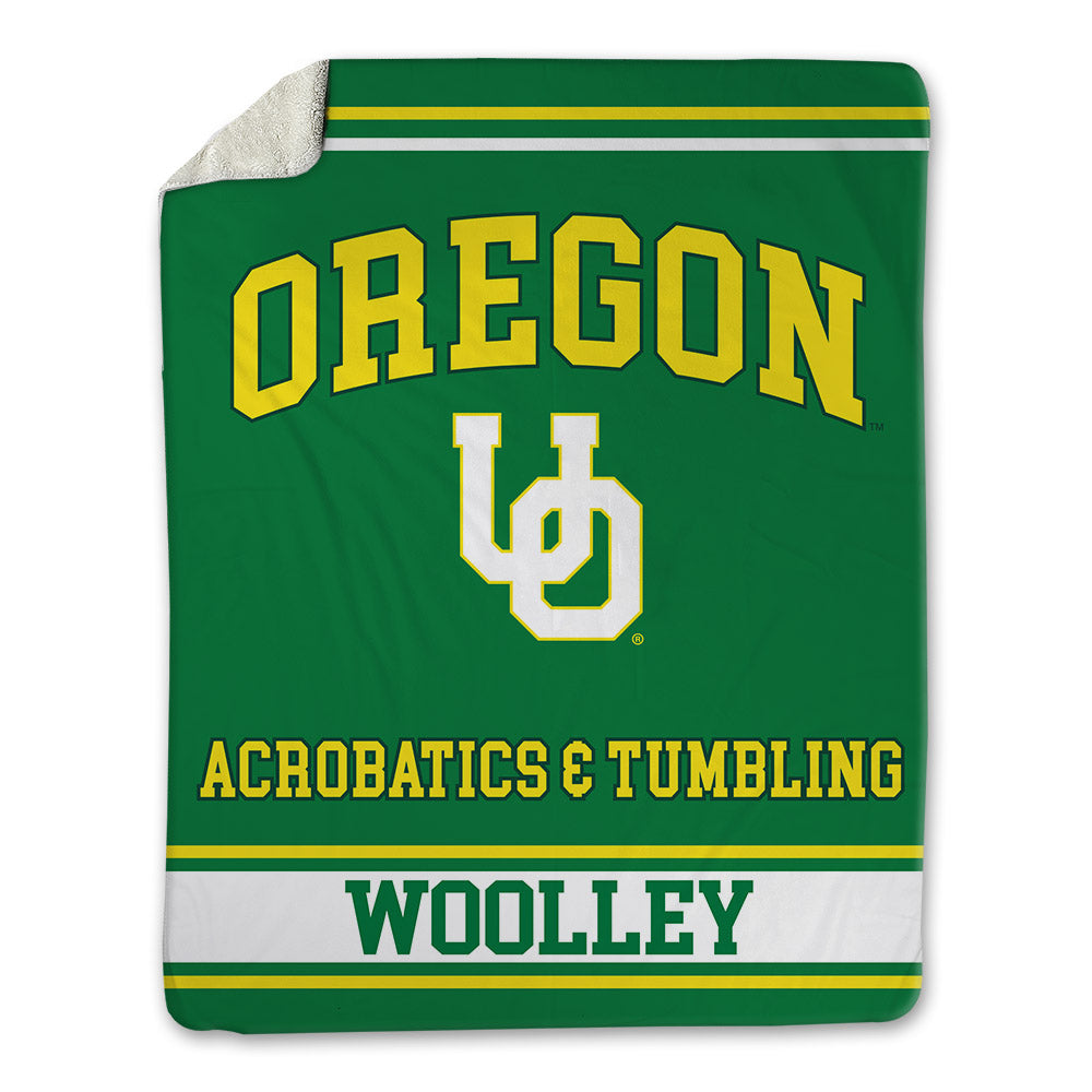Oregon - NCAA Acrobatics & Tumbling : Samantha Woolley - Blanket-0