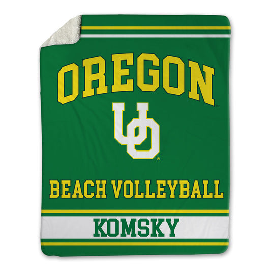 Oregon - NCAA Beach Volleyball : Mia Komsky - Blanket-0