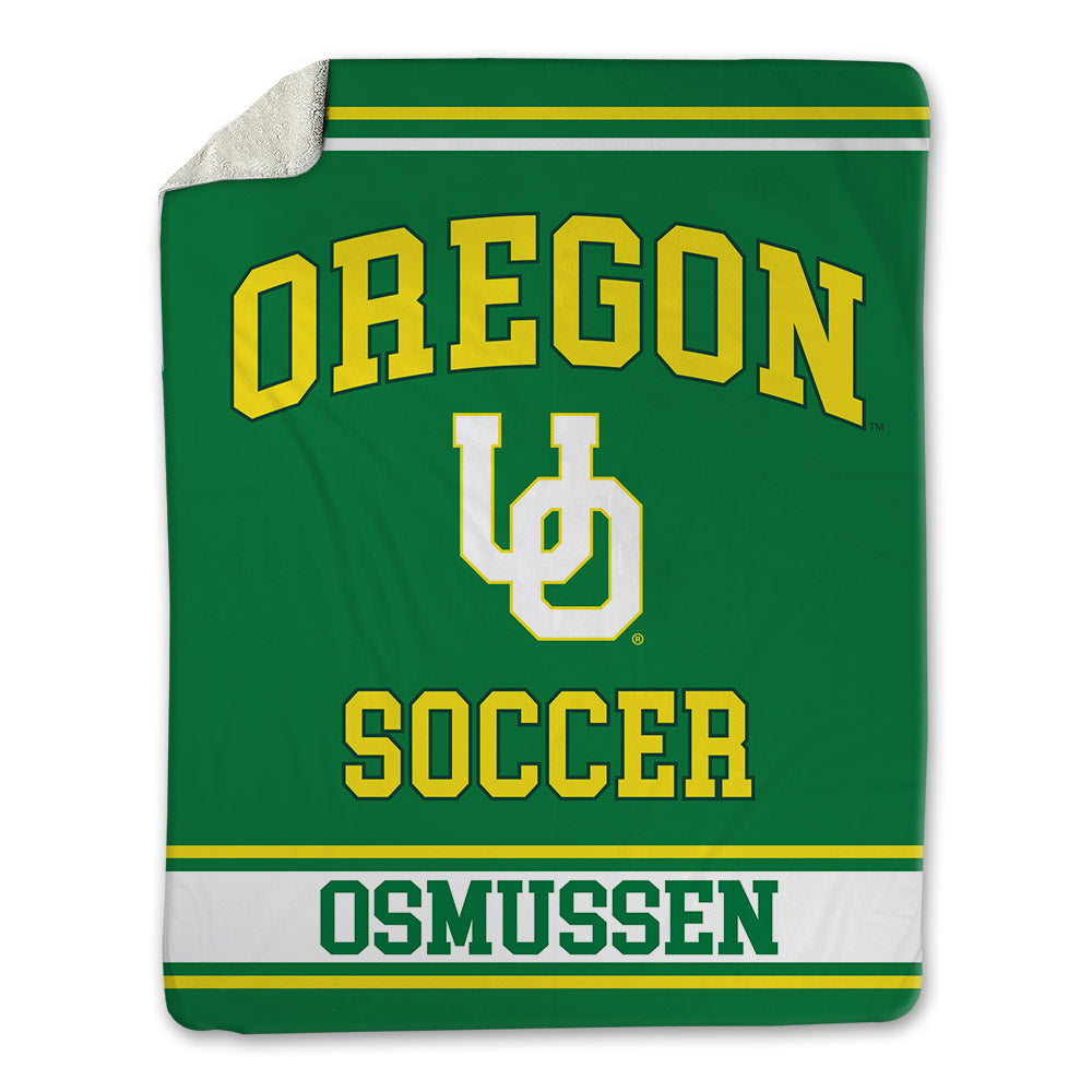 Oregon - NCAA Women's Soccer : Ella Osmussen - Blanket-0