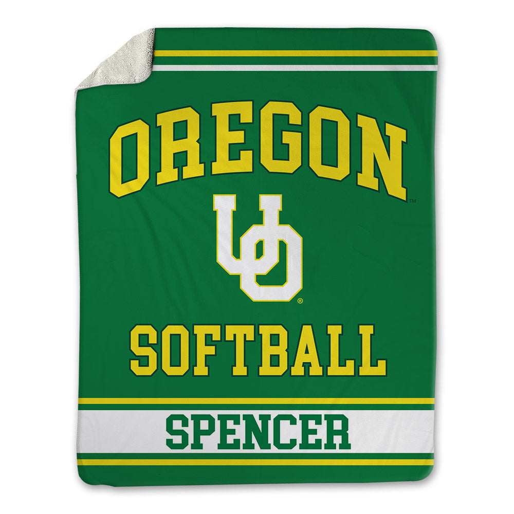 Oregon - NCAA Softball : Taylour Spencer - Blanket-0