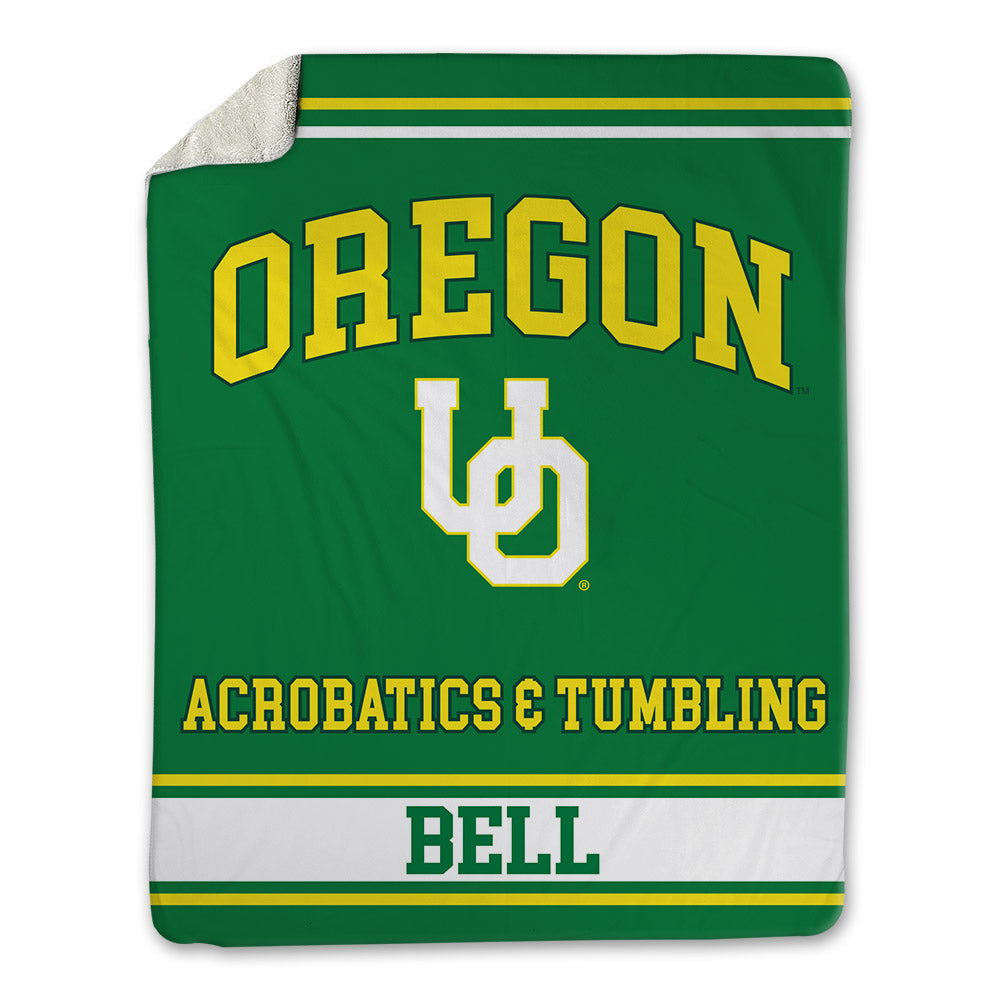 Oregon - NCAA Acrobatics & Tumbling : selah bell - Blanket-0